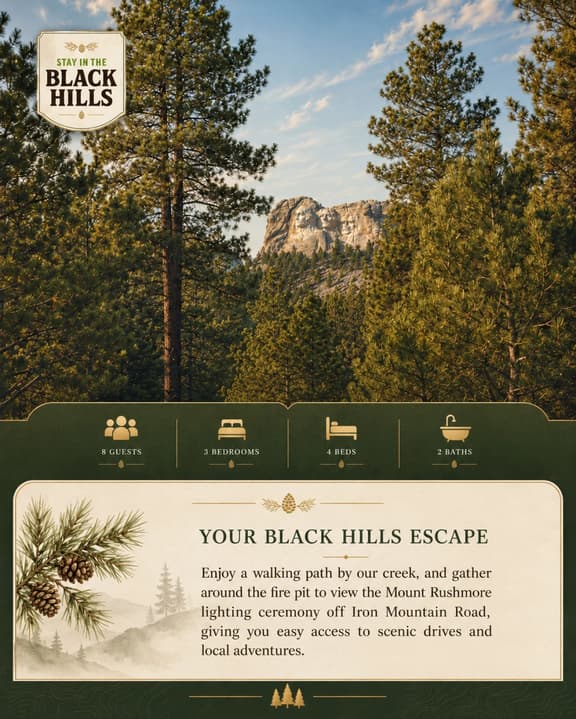 Grizzly Bear Creek- Mt Rushmore Views- w/ Hot tub - Image 1